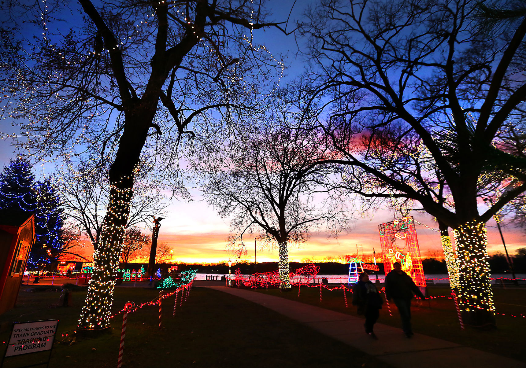 2017 Rotary Lights display in Riverside Park